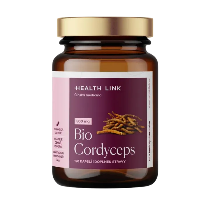 Health Link Cordyceps 500 mg 120 kapslí